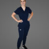 Jogger Style Multi Pocket Top Navy Blue - Image 2