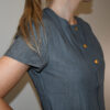 Cargo Pants Button Top Multi Pockets Grey- SET - Image 5