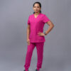 Jogger Style Multi Pocket Top Virtual Pink - Image 2
