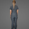 Cargo Pants Button Top Multi Pockets Grey- SET - Image 3