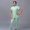 MANDARIN COLLAR WOMEN GRYAED JADE - SET