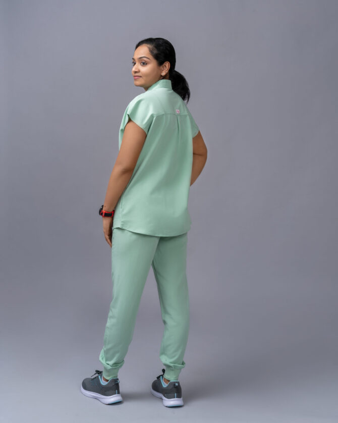 MANDARIN COLLAR WOMEN GRYAED JADE - SET - Image 3